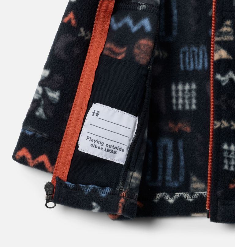 zing iii fleecejacke mit aufdruck für jungen babygröße