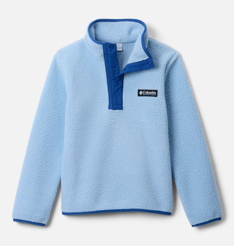 helvetia ii fleece-pullover mit halben druckknöpfen für kinder