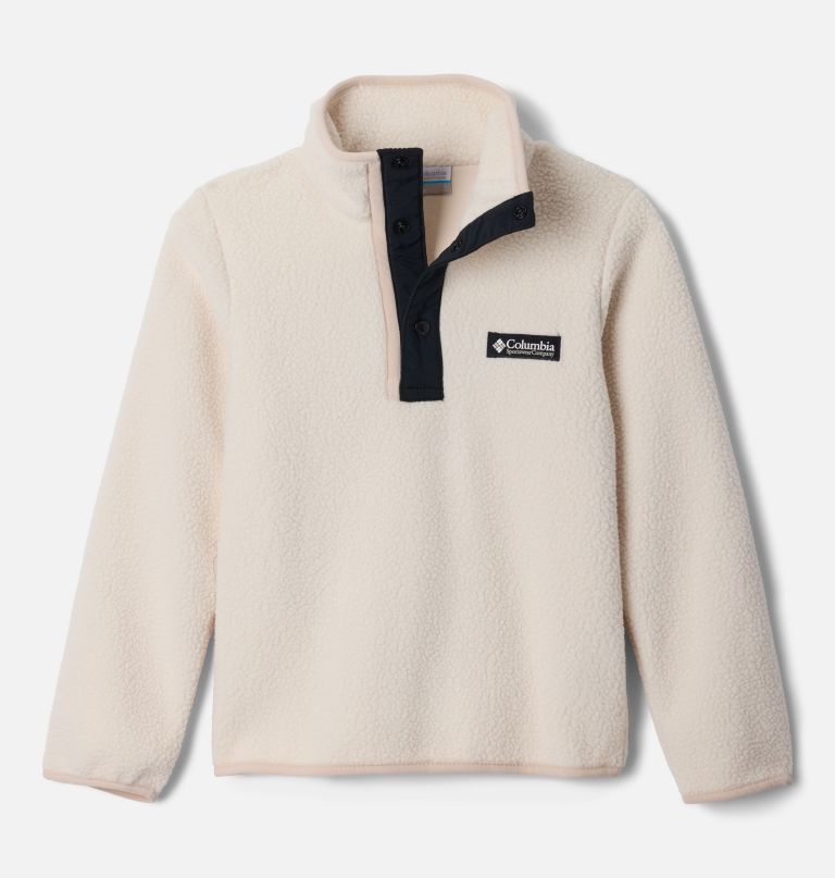 helvetia ii fleece-pullover mit halben druckknöpfen für kinder