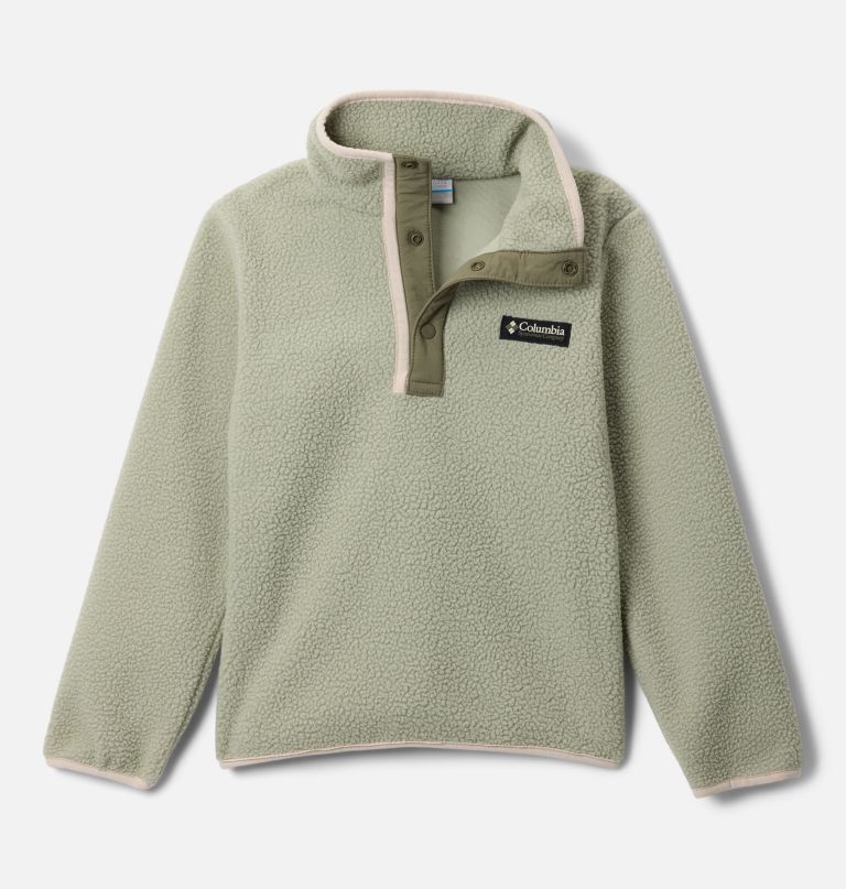 helvetia ii fleece-pullover mit halben druckknöpfen für kinder