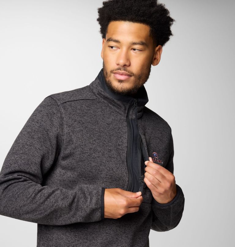 herren-fleecepullover mit halbem reißverschluss „collegiate sweater weather – georgia