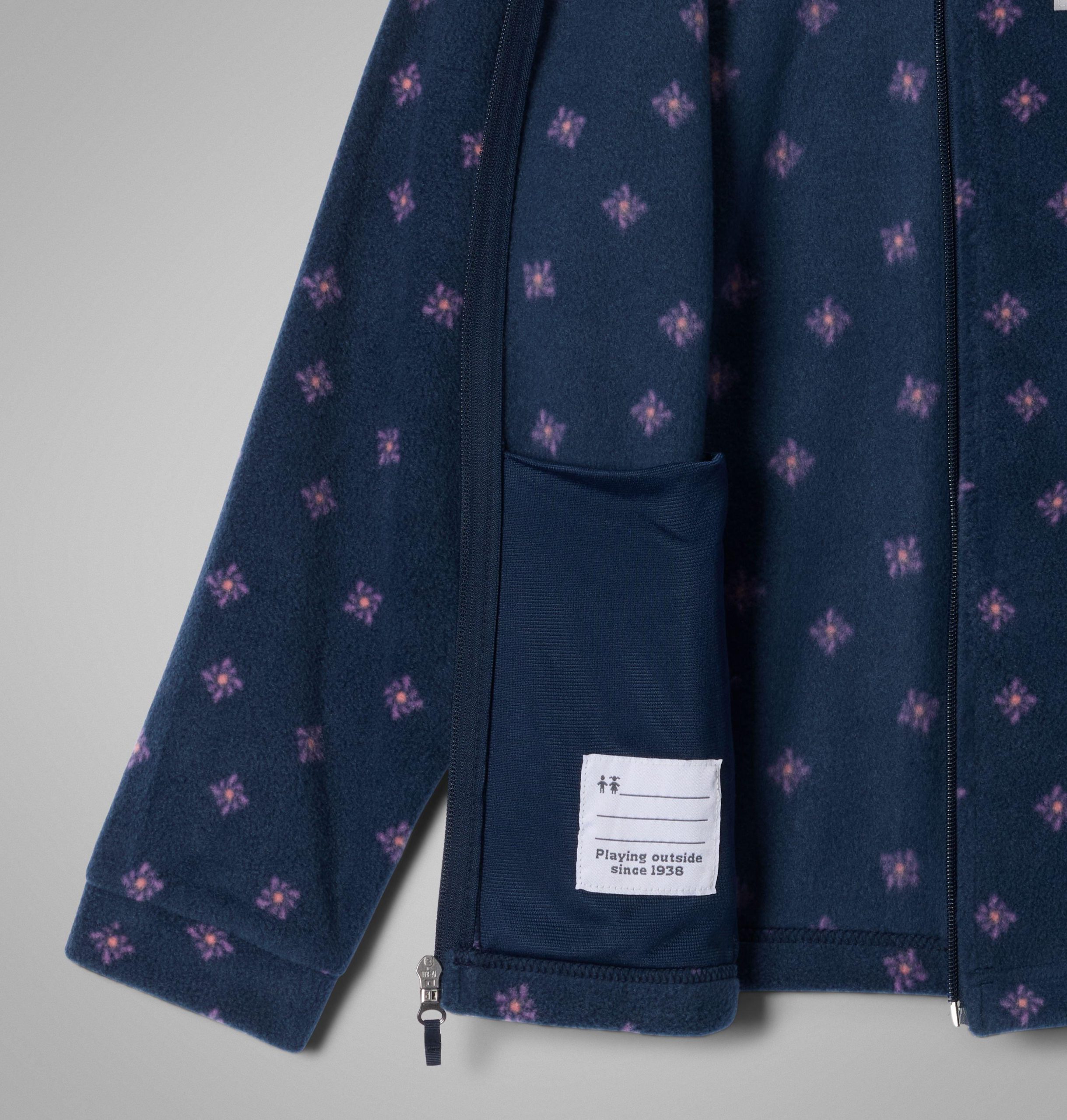 sawyer rapids fleecejacke für kinder mit aufdruck