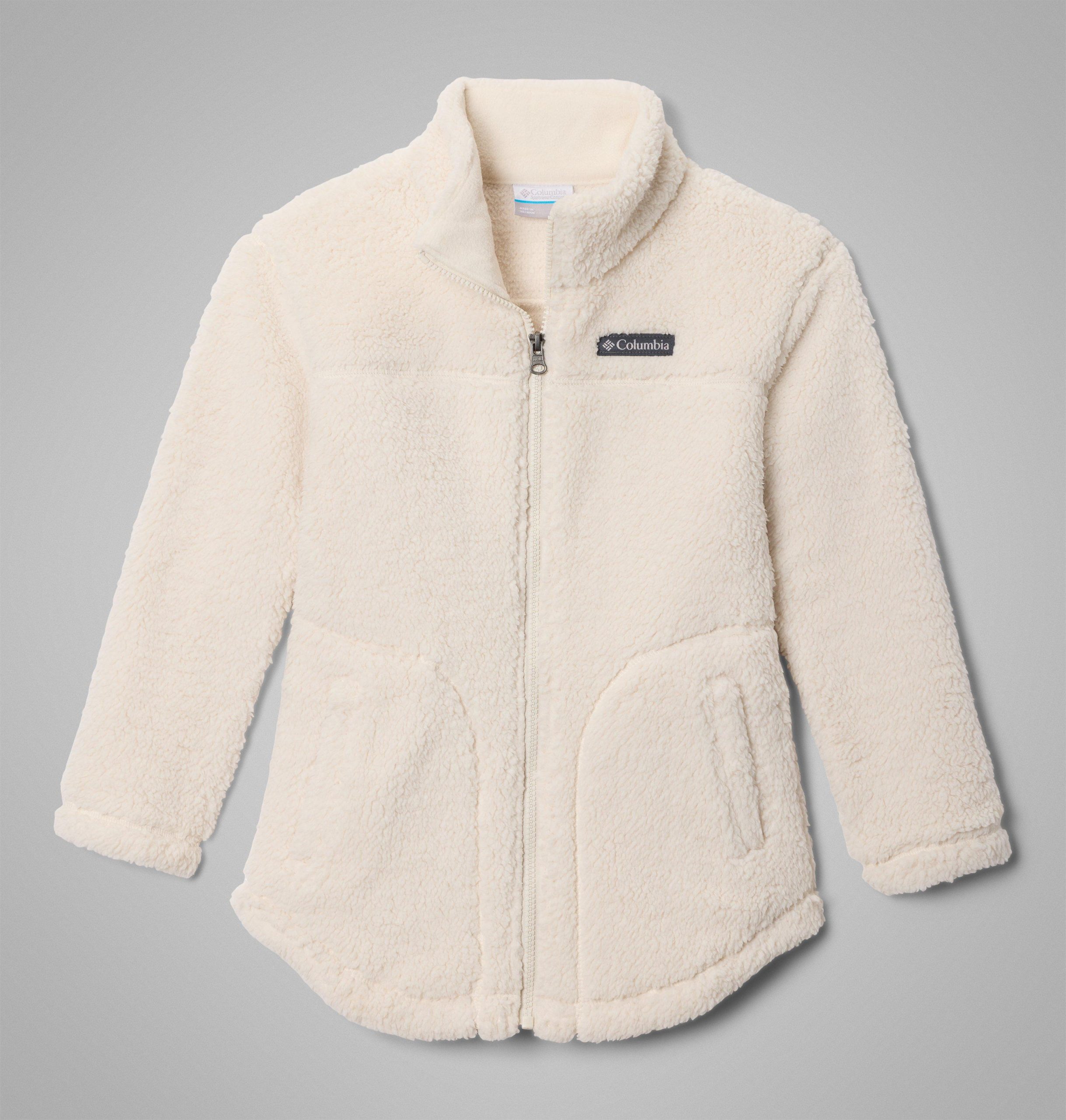 west bend fleecejacke für mädchen mit durchgehendem reißverschluss