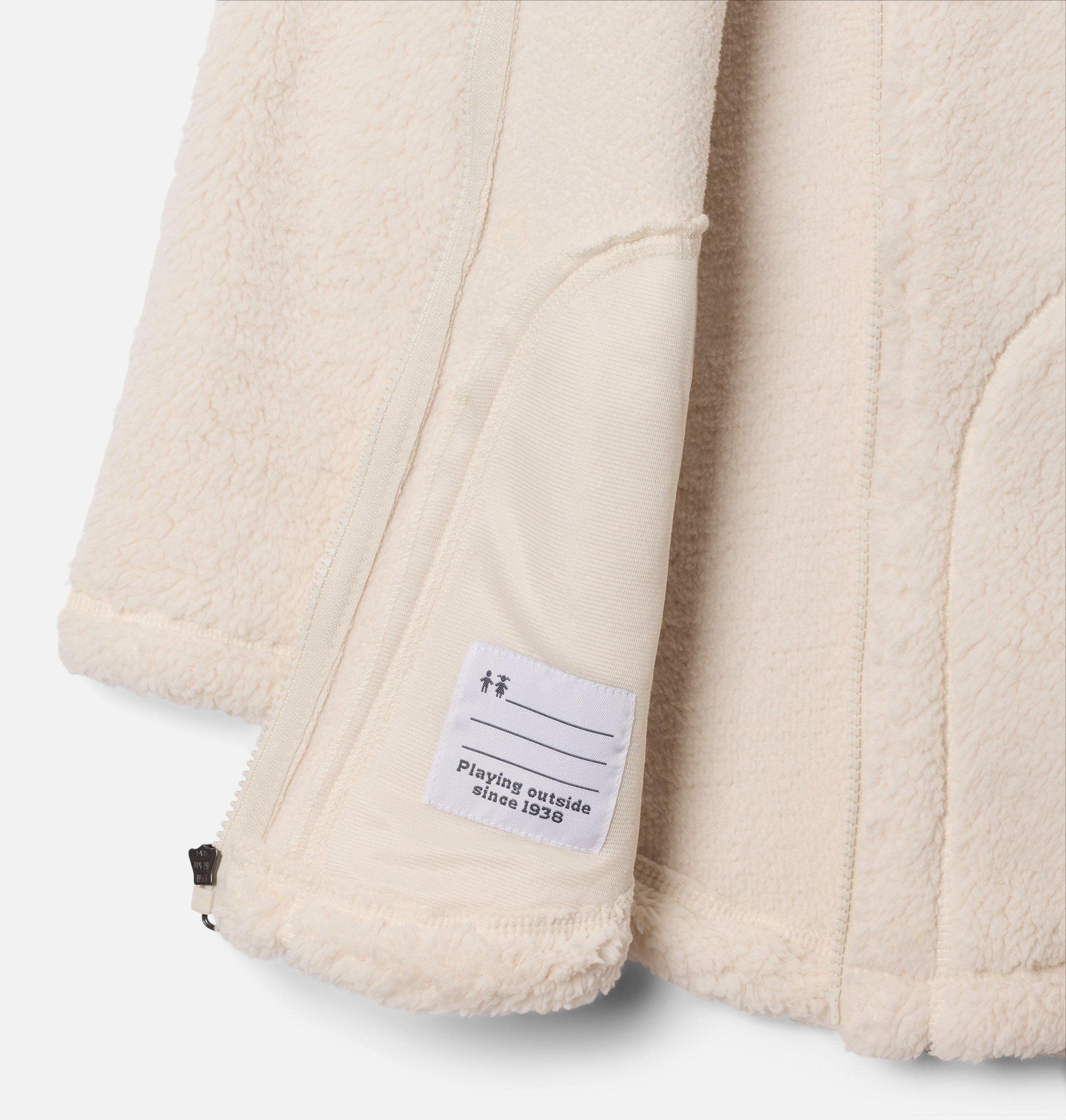 west bend fleecejacke für mädchen mit durchgehendem reißverschluss