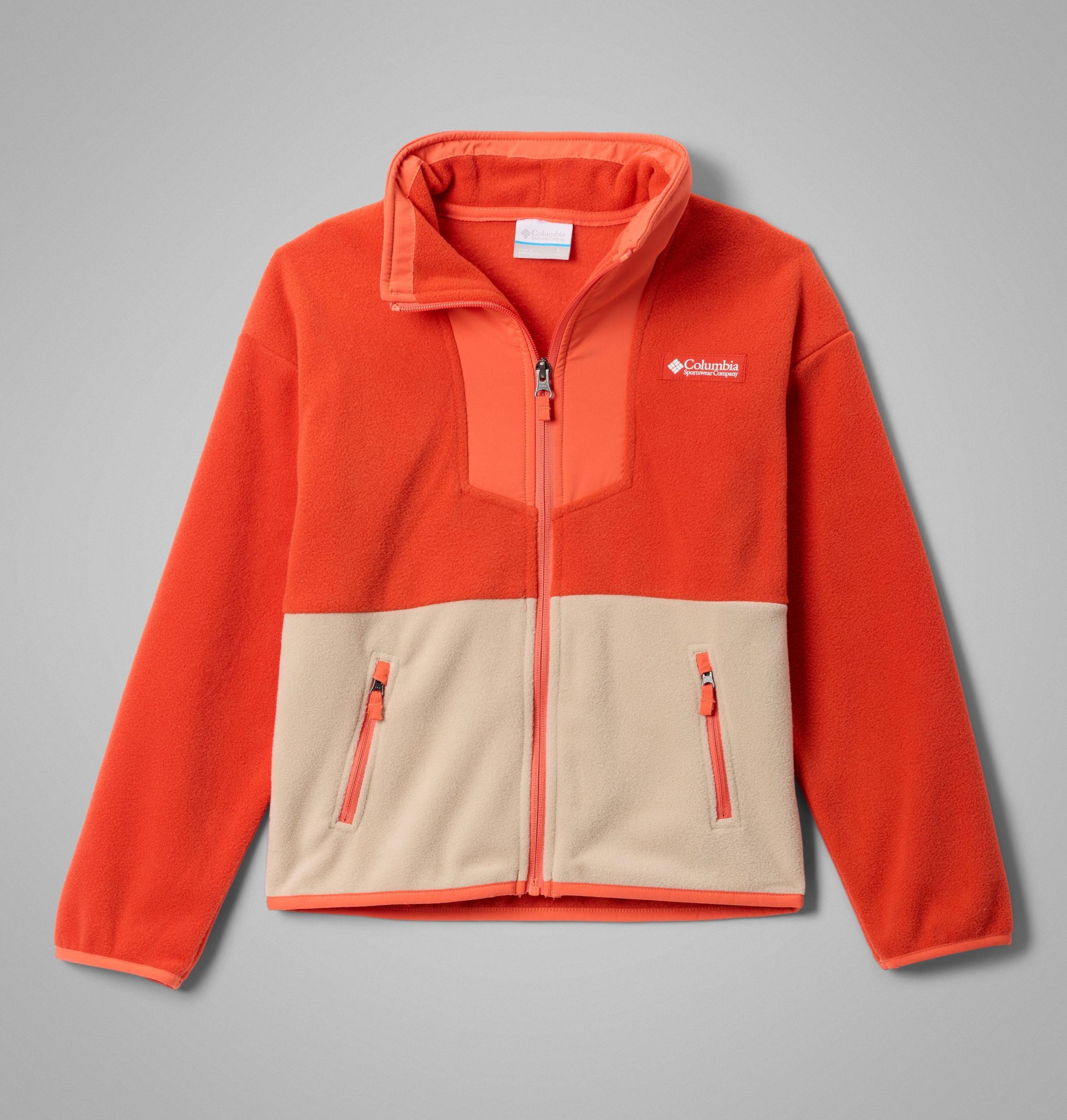 kinder-fleecejacke „sequoia grove mit durchgehendem reißverschluss