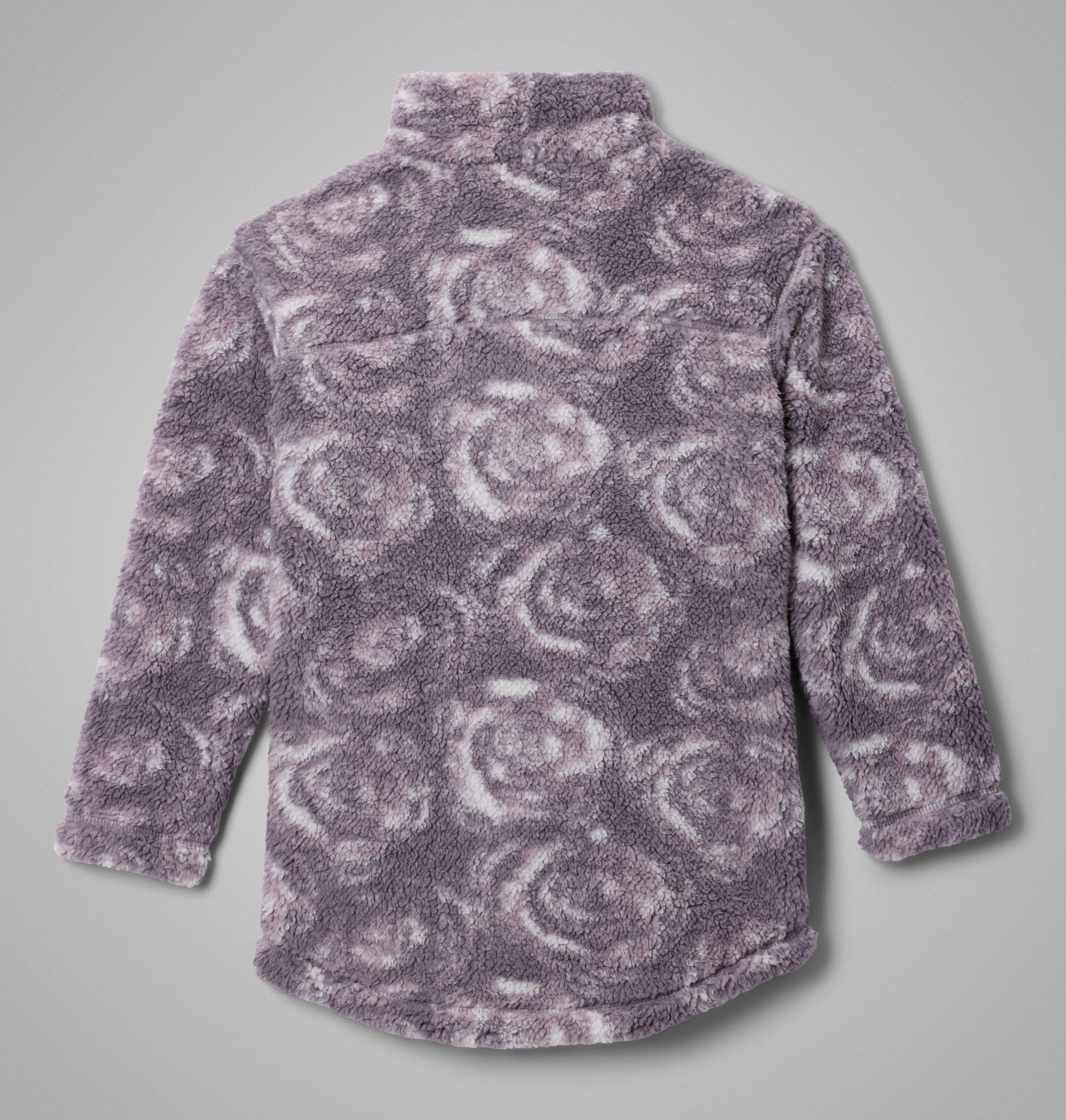 west bend fleecejacke für mädchen mit print und durchgehendem reißverschluss