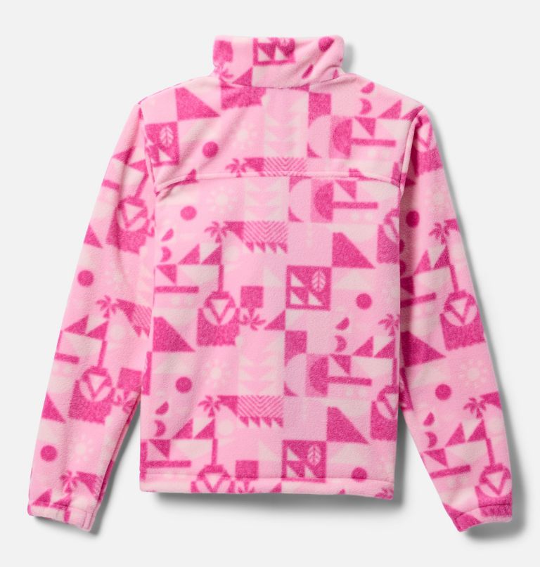 castle dale fleecejacke für mädchen mit print und durchgehendem reißverschluss