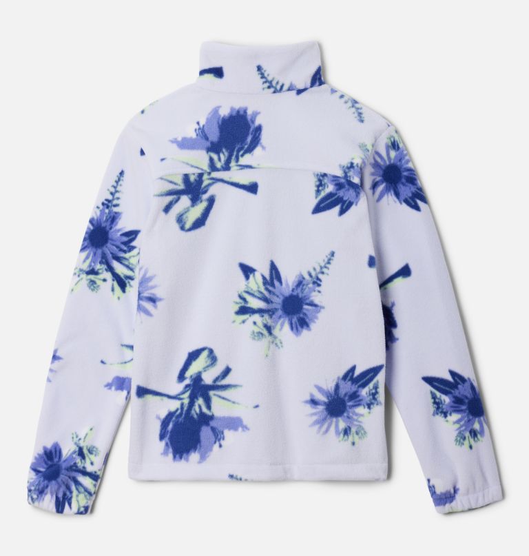 castle dale fleecejacke für mädchen mit print und durchgehendem reißverschluss