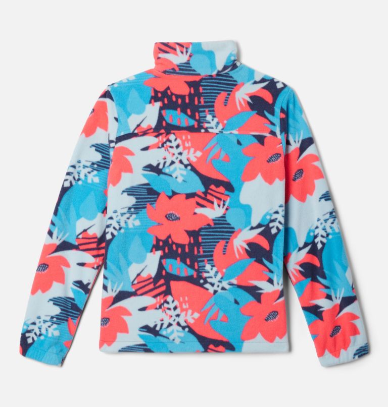 castle dale fleecejacke für mädchen mit print und durchgehendem reißverschluss