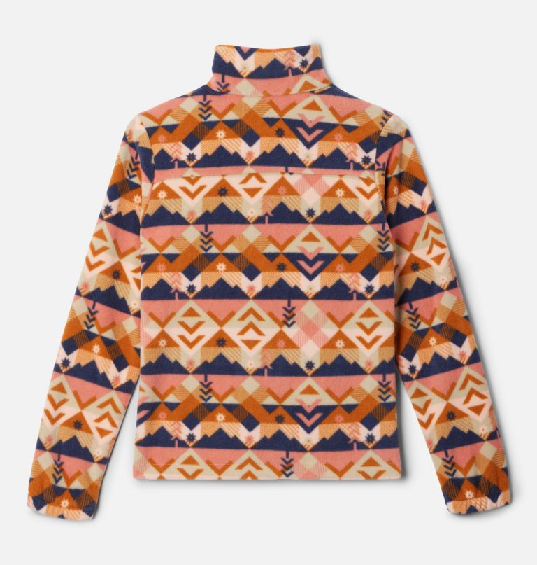 castle dale fleecejacke für mädchen mit print und durchgehendem reißverschluss