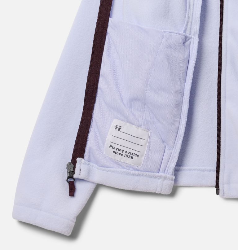 castle dale fleecejacke für mädchen mit durchgehendem reißverschluss