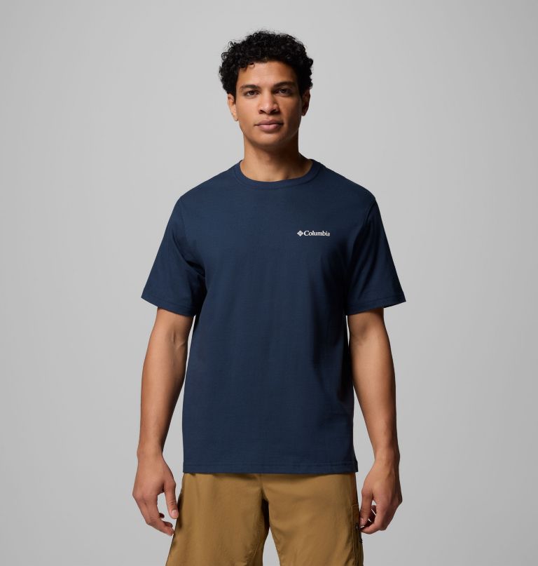 herren-t-shirt mit inspektor-grafik