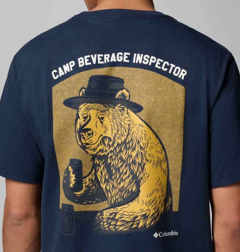 herren-t-shirt mit inspektor-grafik
