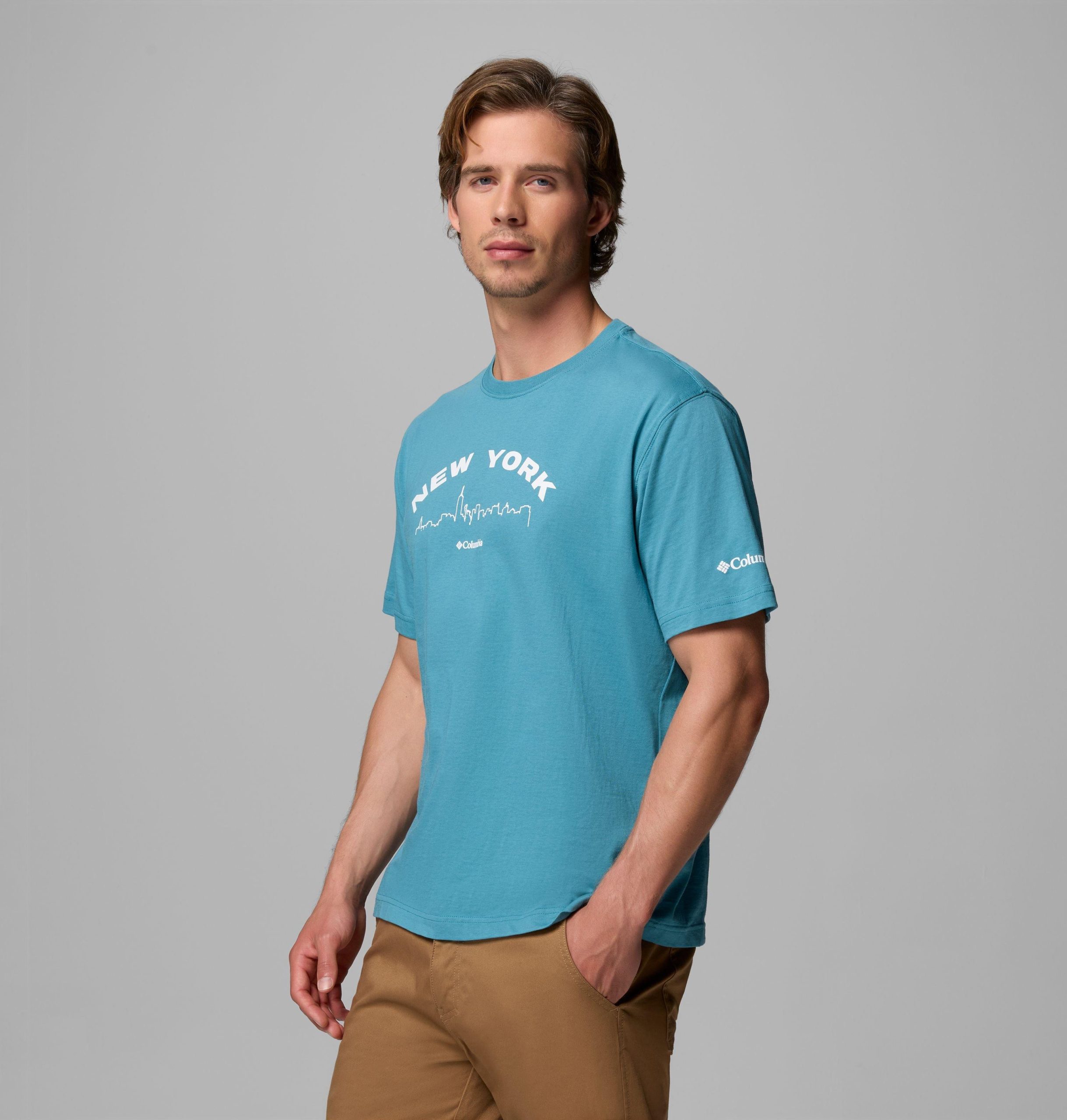 herren vergoldetes ny csc kurzarm-t-shirt