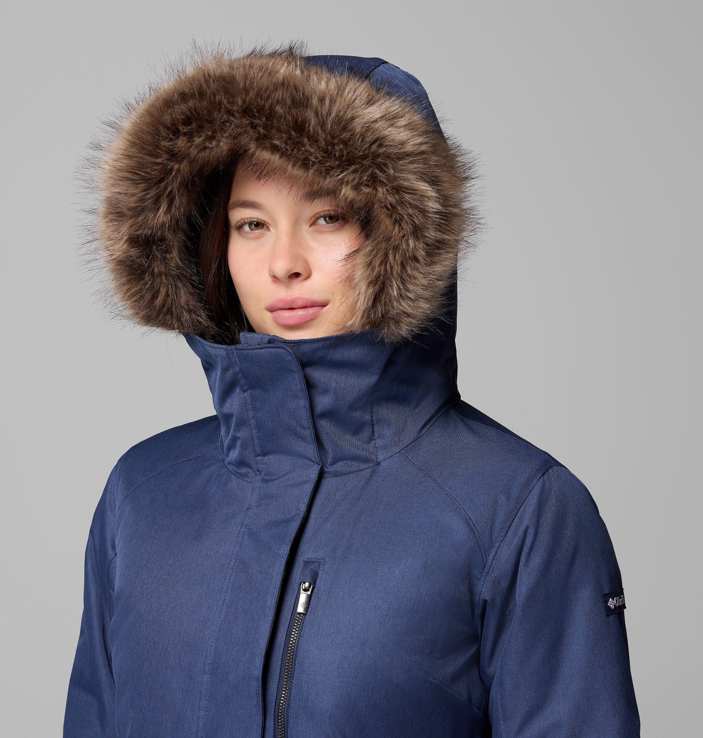 suttle mountain damen-langjacke mit isolierung