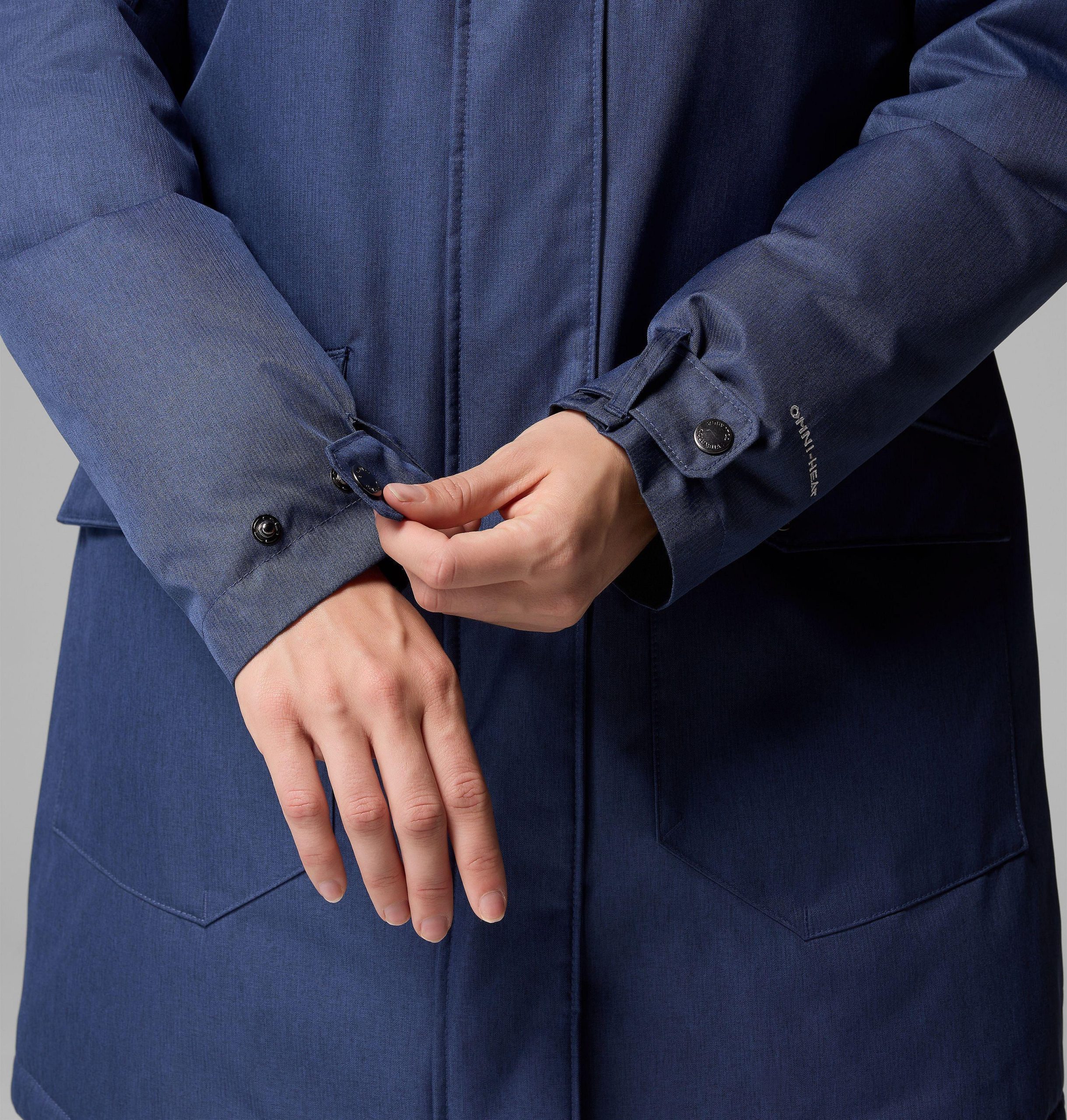 suttle mountain damen-langjacke mit isolierung