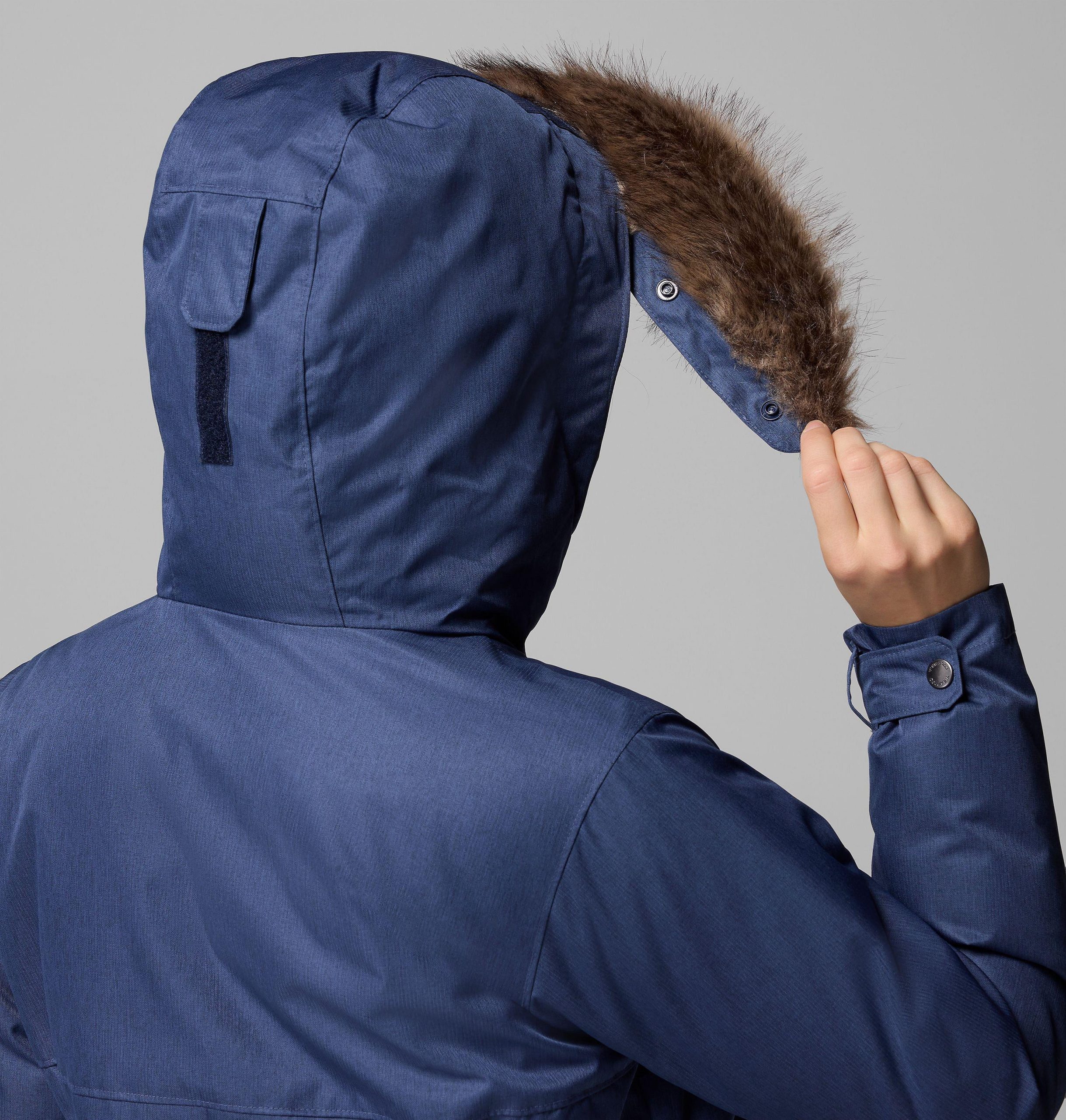suttle mountain damen-langjacke mit isolierung