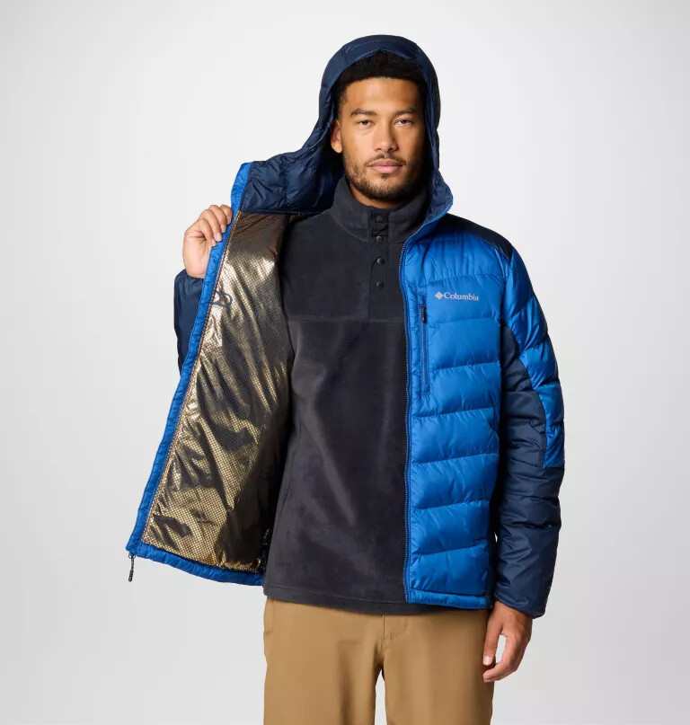 herren labyrinth loop ii kapuzenjacke - lang