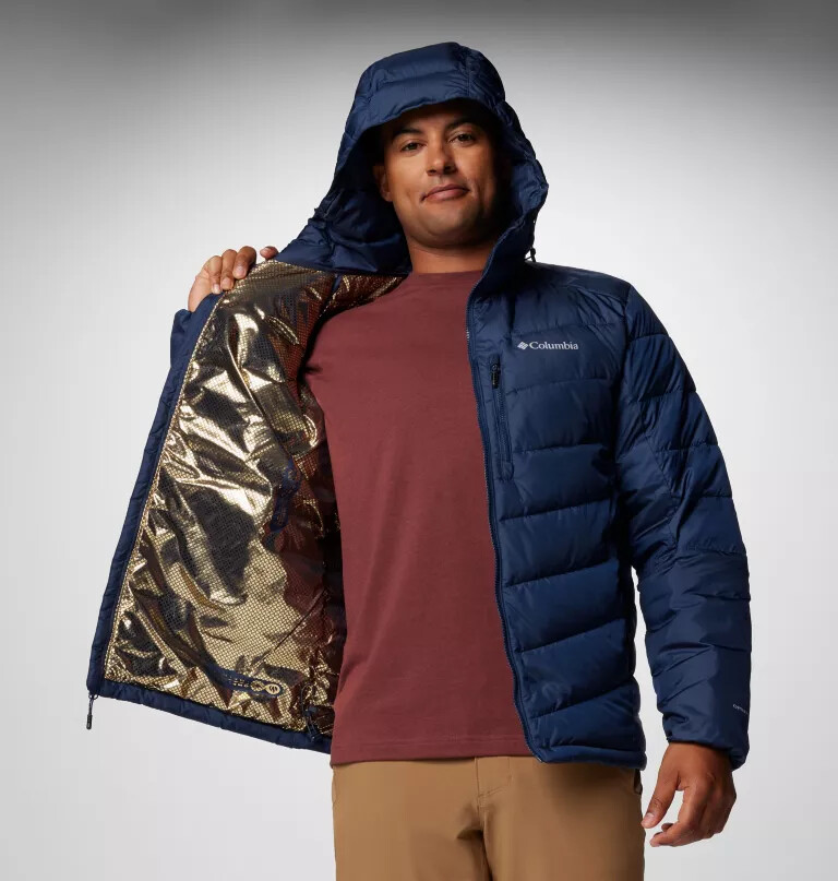 herren labyrinth loop ii kapuzenjacke - lang