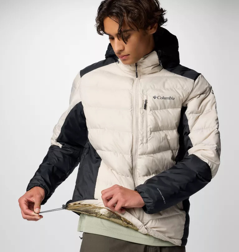 herren labyrinth loop ii kapuzenjacke - lang
