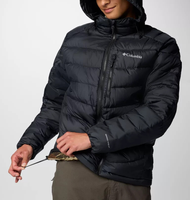 herren labyrinth loop ii kapuzenjacke - lang