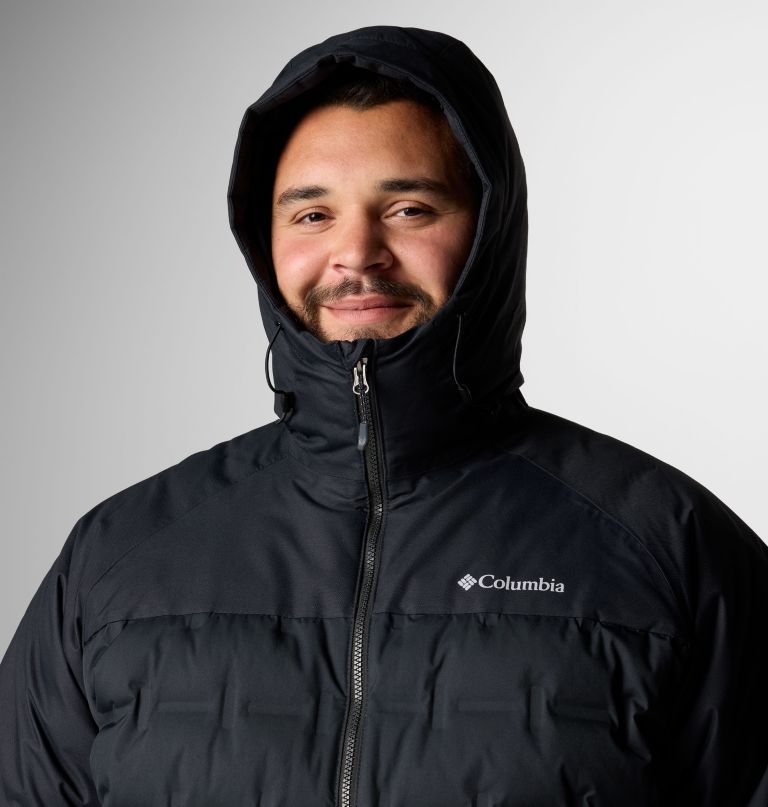grand trek iii daunenjacke mit kapuze für herren – größe l