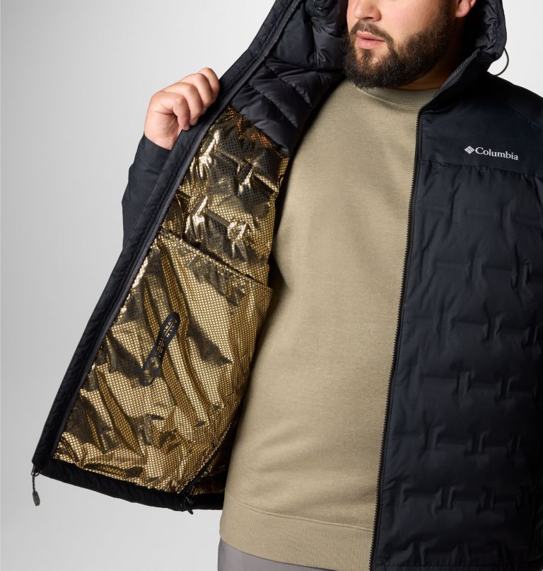 grand trek iii daunenjacke mit kapuze für herren – größe l