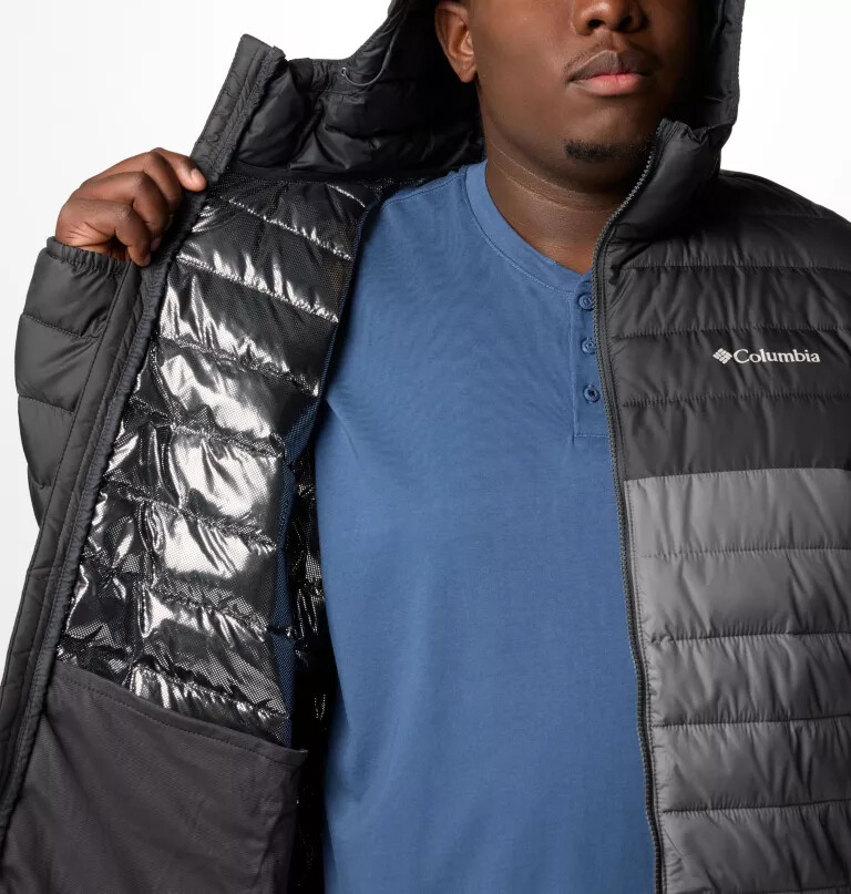herren powder lite ii kapuzenjacke – größe l