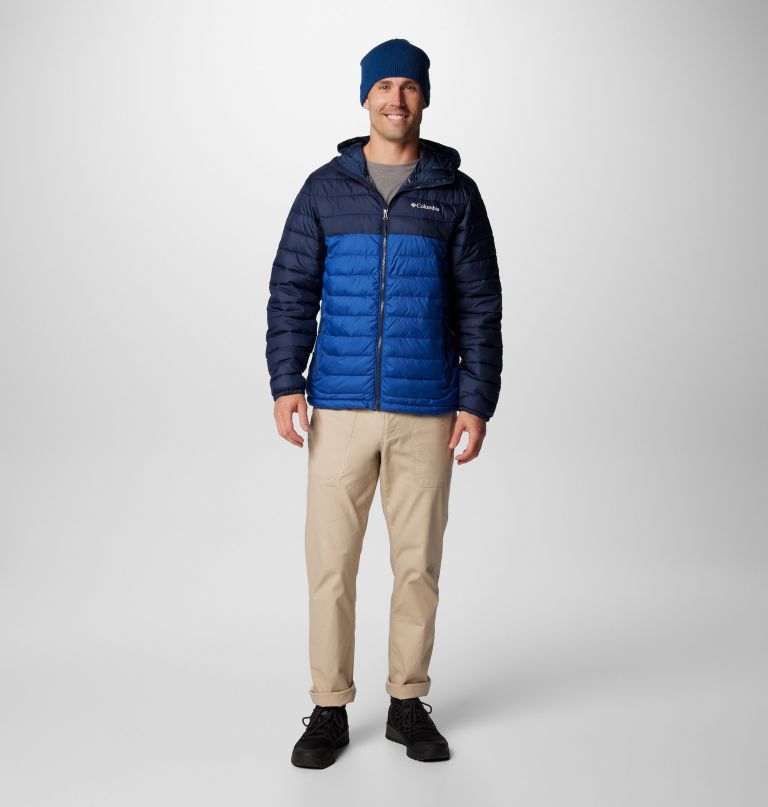 herren powder lite ii kapuzenjacke – lang