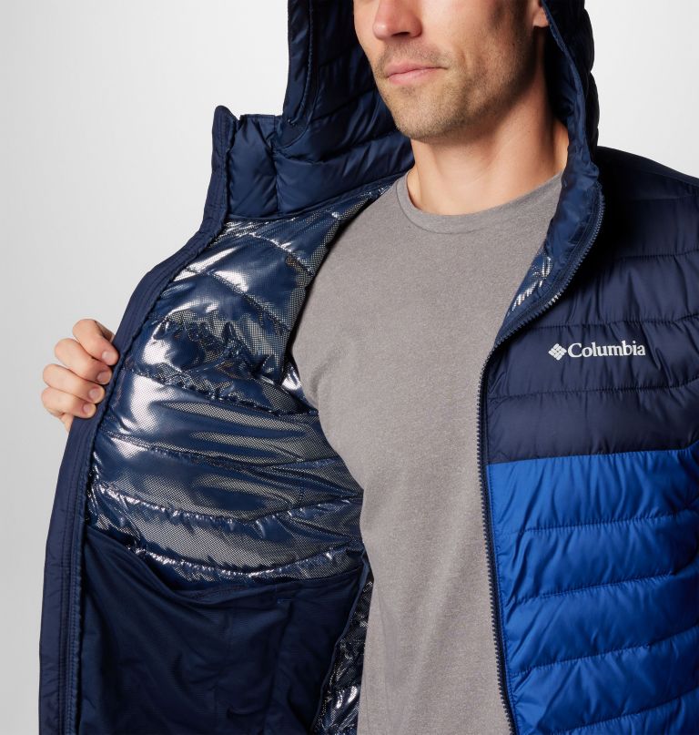 herren powder lite ii kapuzenjacke – lang