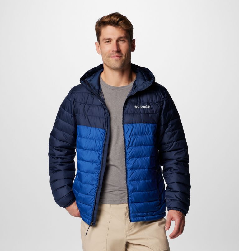 herren powder lite ii kapuzenjacke – lang