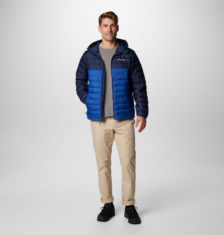 herren powder lite ii kapuzenjacke – lang