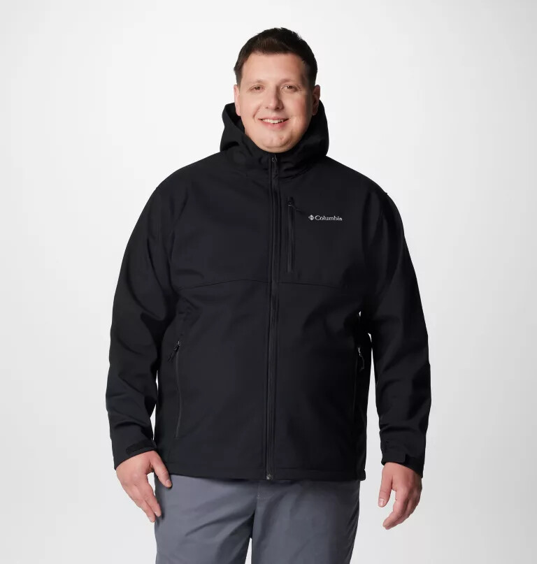 ascender ii softshelljacke mit kapuze für herren – größe l