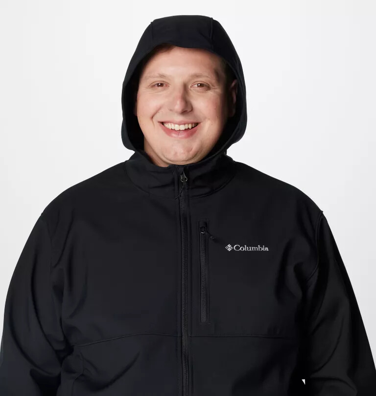 ascender ii softshelljacke mit kapuze für herren – größe l