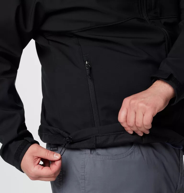 ascender ii softshelljacke mit kapuze für herren – größe l