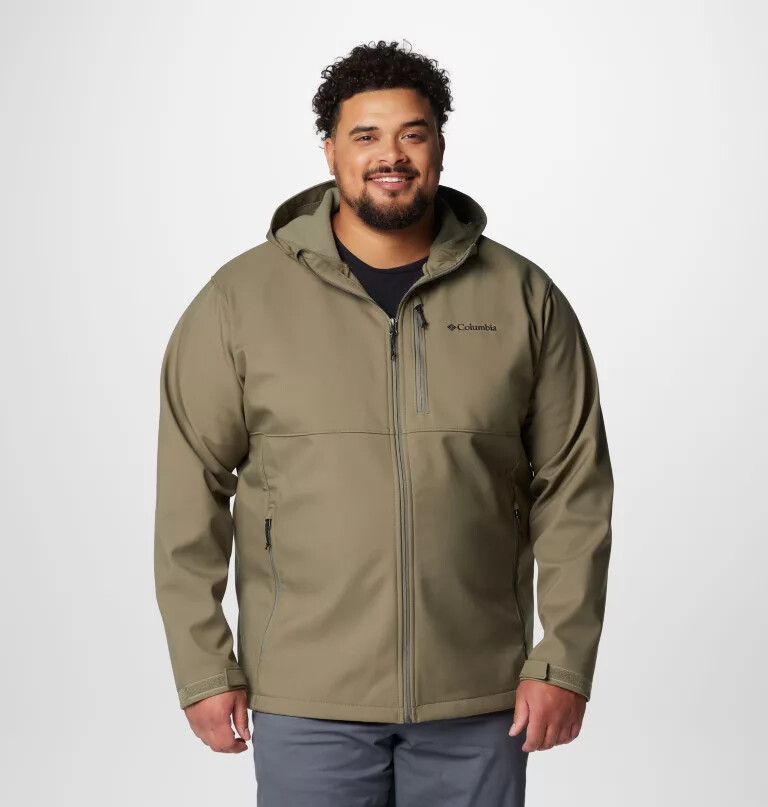 ascender ii softshelljacke mit kapuze für herren – größe l