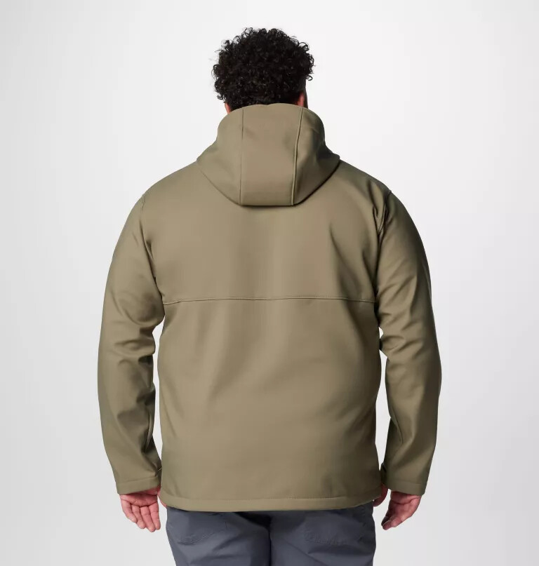 ascender ii softshelljacke mit kapuze für herren – größe l