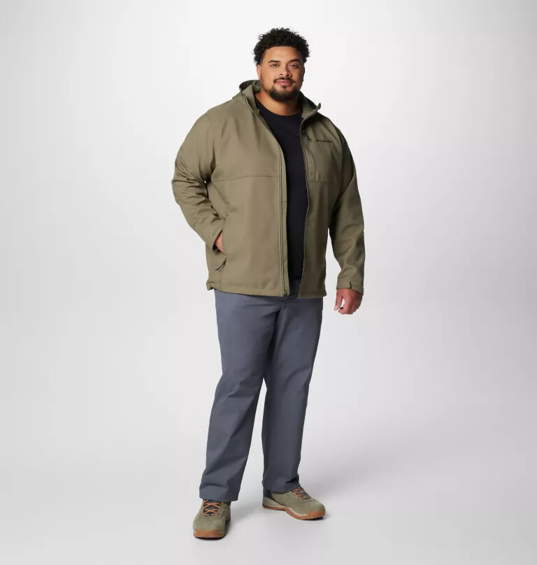 ascender ii softshelljacke mit kapuze für herren – größe l