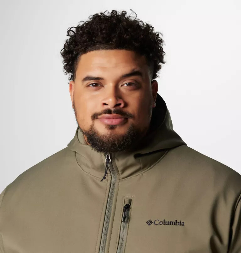 ascender ii softshelljacke mit kapuze für herren – größe l