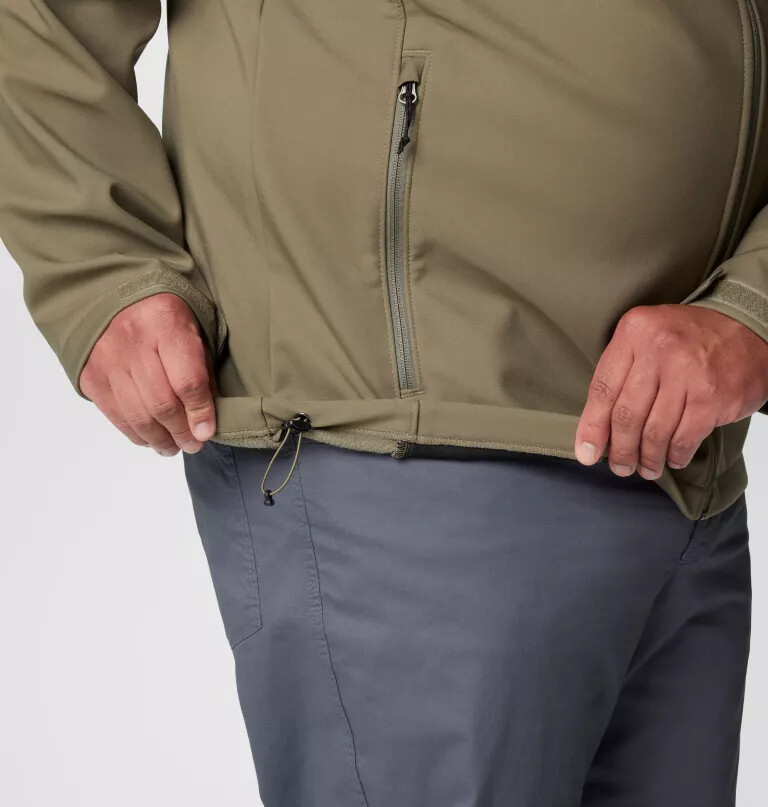 ascender ii softshelljacke mit kapuze für herren – größe l