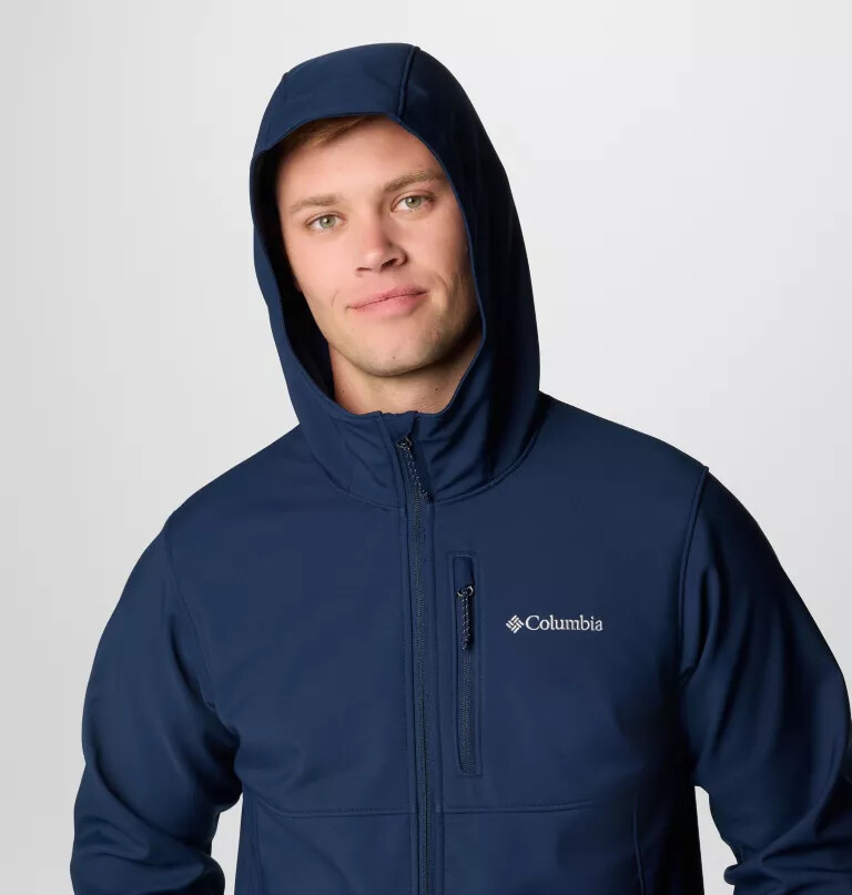 ascender ii softshelljacke mit kapuze für herren – lang