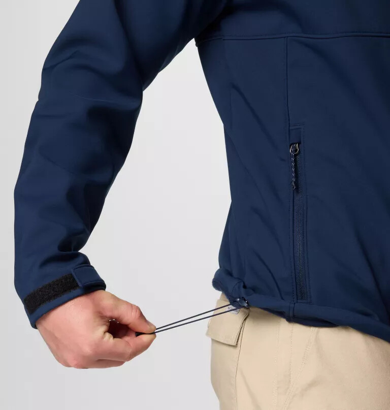 ascender ii softshelljacke mit kapuze für herren – lang