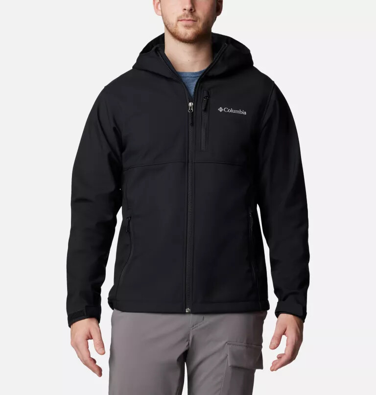ascender ii softshelljacke mit kapuze für herren – lang