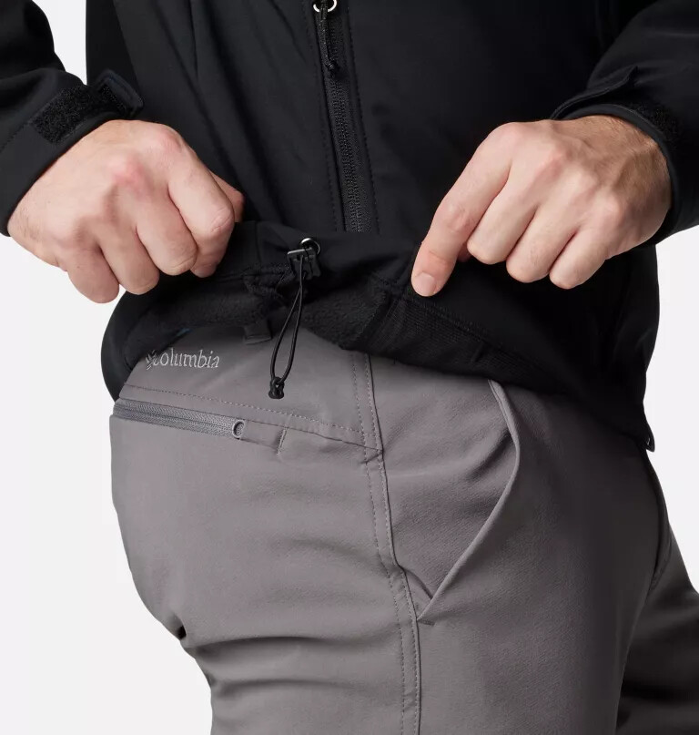 ascender ii softshelljacke mit kapuze für herren – lang
