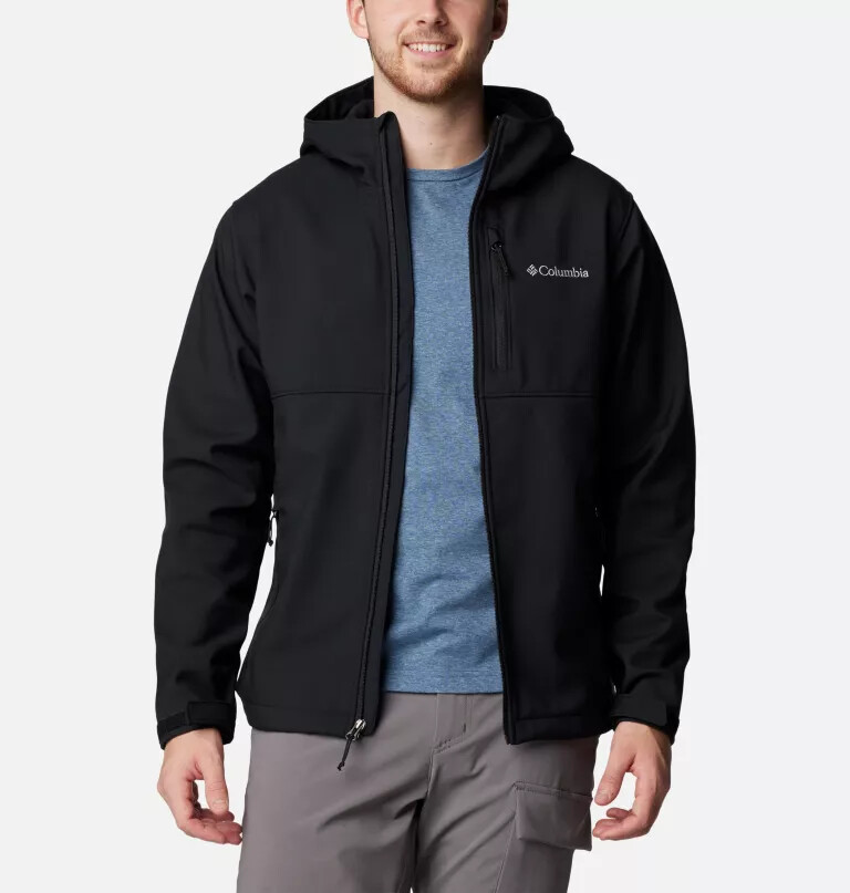 ascender ii softshelljacke mit kapuze für herren – lang