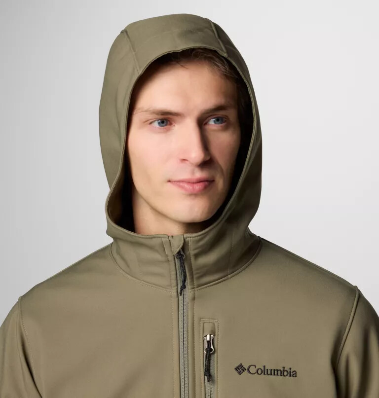 ascender ii softshelljacke mit kapuze für herren – lang