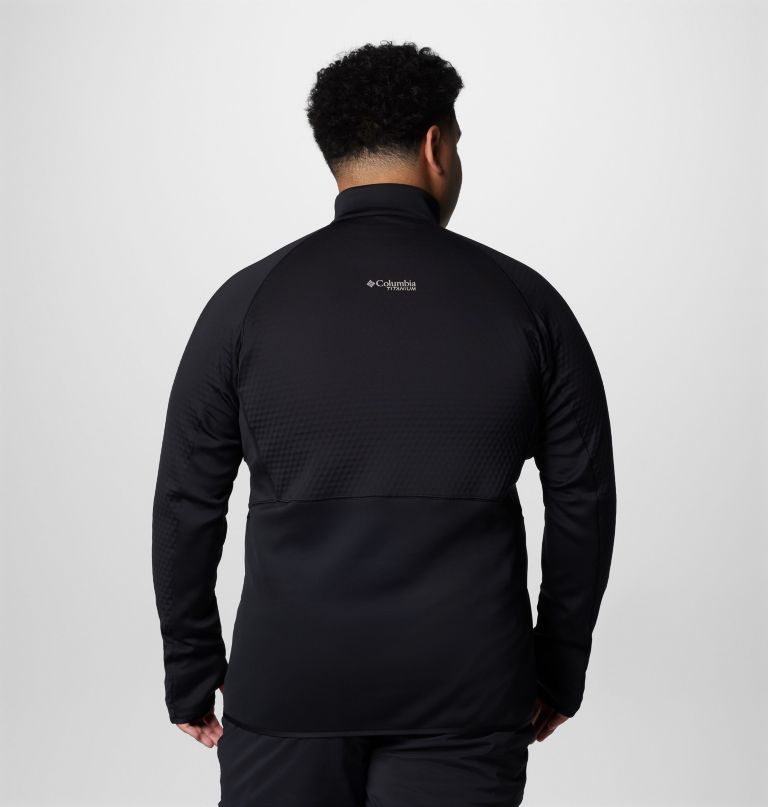 herren crystal leaf omni-heat helix pullover mit halbem reißverschluss – größe l