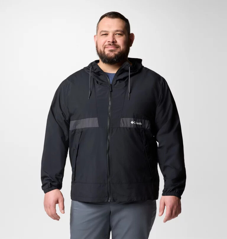 spire valley windjacke mit kapuze für herren – größe l
