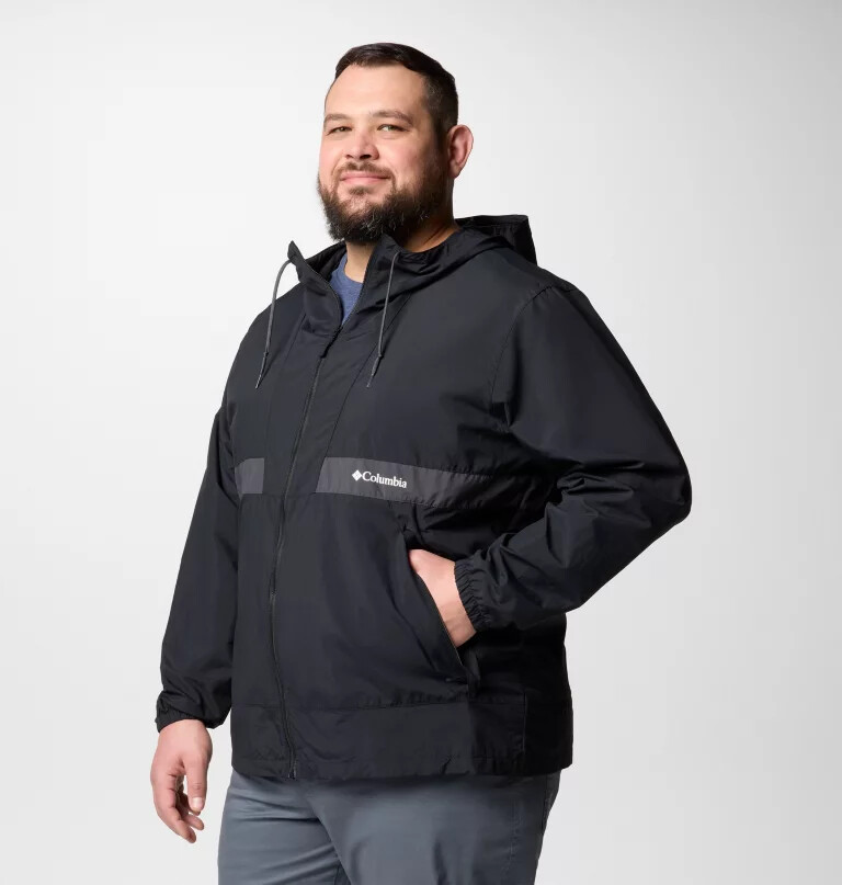 spire valley windjacke mit kapuze für herren – größe l