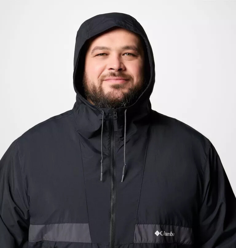 spire valley windjacke mit kapuze für herren – größe l